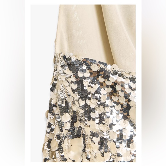 ZARA SEQUIN HALTER MINI DRESS - Picture 11 of 13